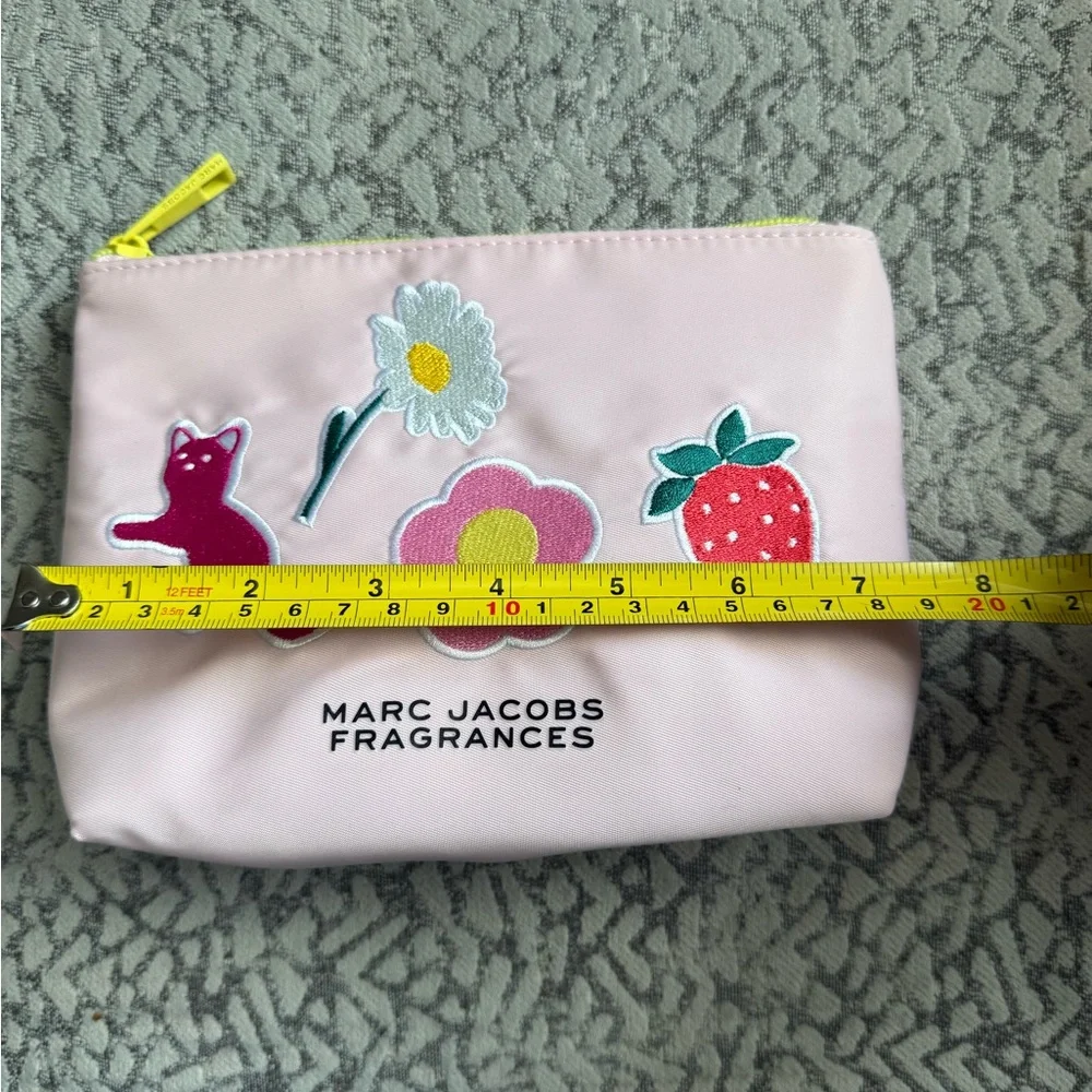 Marc Jacobs Pink Embroidered Cosmetic Bag